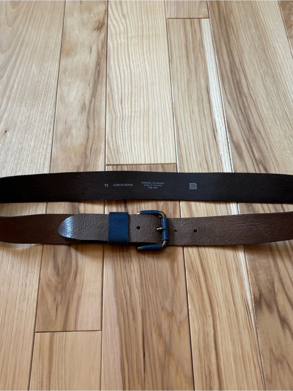 Lilith Paris Leather Light Brown Belt Made in France